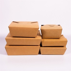 Caixa de almoço de papel descartável